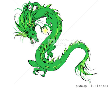 緑色の神龍 102136384