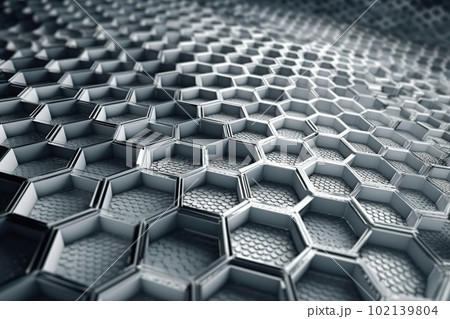 Network connection concept silver honeycomb shiny background. Futuristic Abstract 3D Geometric Background Design Made with Generative Space Illustration AI Scy fi Network connection concept silver honeycomb shiny background. Futuristic Abstract 3D Geometric Background Design Made with Generative Space Illustration AI Scy fi 102139804