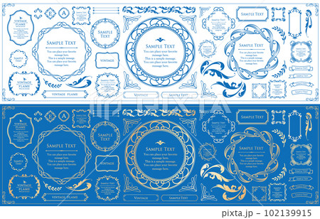 ビンテージやアンティークなフレーム素材」 102139915