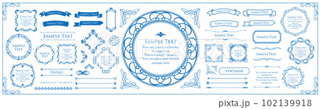 ビンテージやアンティークなフレーム素材」 102139918