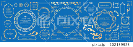 ビンテージやアンティークなフレーム素材」 ビンテージやアンティークなフレーム素材」 102139923