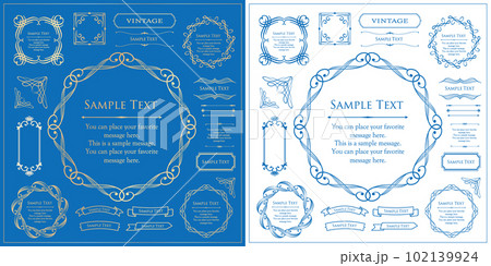 ビンテージやアンティークなフレーム素材」 102139924