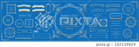 ビンテージやアンティークなフレーム素材」 102139929