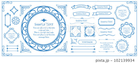ビンテージやアンティークなフレーム素材」 ビンテージやアンティークなフレーム素材」 102139934