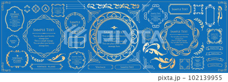 ビンテージやアンティークなフレーム素材」 ビンテージやアンティークなフレーム素材」 102139955