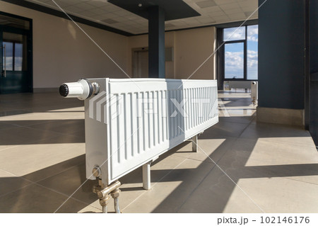 Vertically installed central heating radiator Vertically installed central heating radiator 102146176