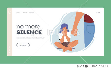 No More Silence Landing Page Template. Father's Fist Raised Over Crying Daughter Sitting on Floor, Emotional Abuse No More Silence Landing Page Template. Father's Fist Raised Over Crying Daughter Sitting on Floor, Emotional Abuse 102148134