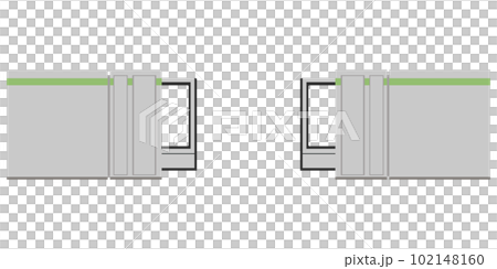 Station platform door image illustration material vector Station platform door image illustration material vector 102148160