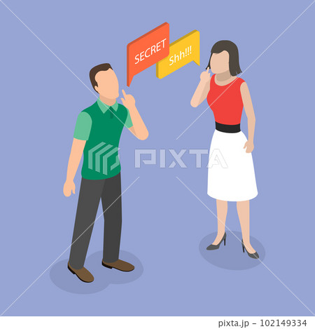3D Isometric Flat Vector Conceptual Illustration of Secret 3D Isometric Flat Vector Conceptual Illustration of Secret 102149334