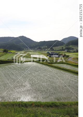 岩手　遠野　田園風景 102151755