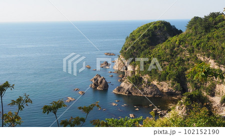 穏やかな日の城原海岸 102152190