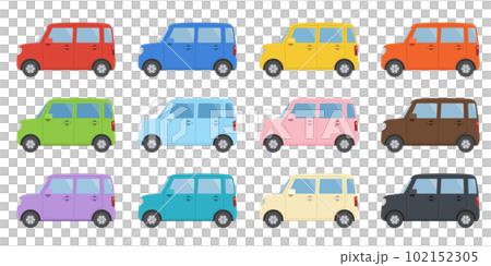 Light car illustration set 102152305