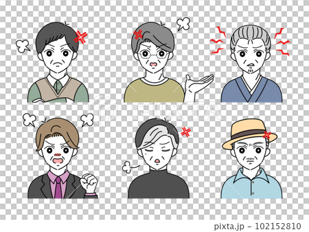 憤怒的中年男人插畫集 憤怒的中年男人插畫集 102152810