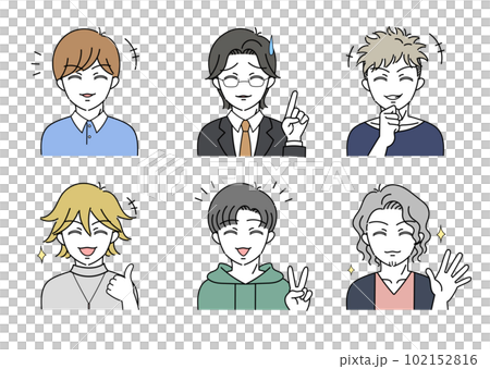 笑的年輕人插圖集 笑的年輕人插圖集 102152816