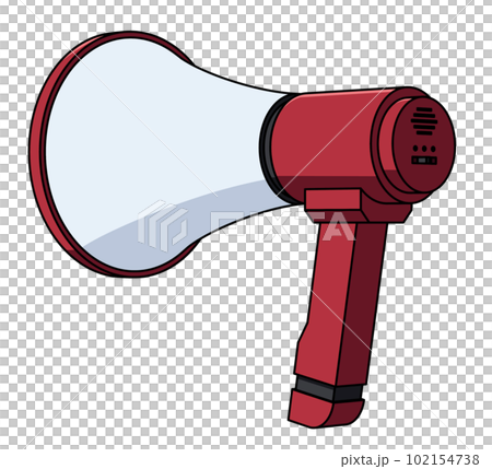 斜め後ろから見た拡声器のイラスト 斜め後ろから見た拡声器のイラスト 102154738
