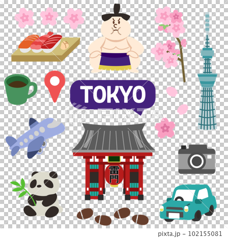 Tokyo icon no line Tokyo icon no line 102155081