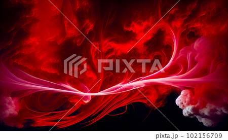 Generative AI, Red and White Moody Abstract Smoke Generative AI, Red and White Moody Abstract Smoke 102156709
