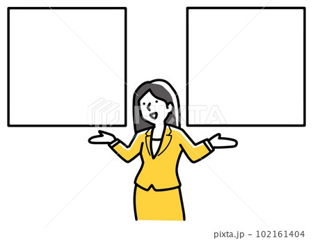 比較する女性 比較する女性 102161404