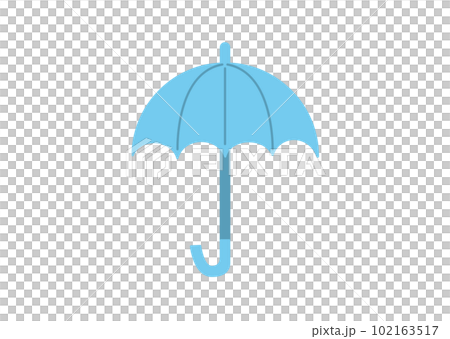 blue umbrella icon - Stock Illustration [102163517] - PIXTA