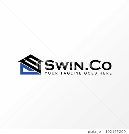 Logo design graphic concept creative abstract premium free vector stock letter SC or CS connect font house home recycle. Related to monogram property 102165209