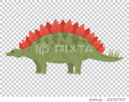 恐竜のステゴサウルスのイラスト 102167347