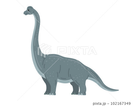 恐竜のブラキオサウルスのイラスト 102167349