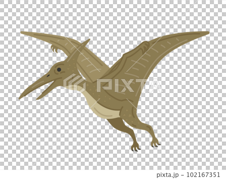 Illustration of dinosaur pteranodon 102167351