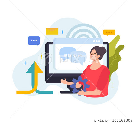 Business Merger Computer Composition 102168305