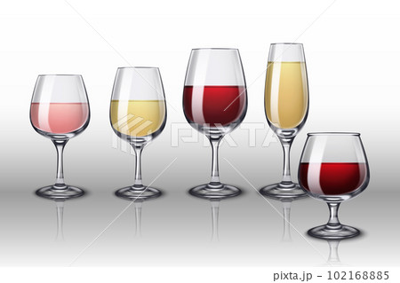 Alcohol Drinks Glasses Composition 102168885
