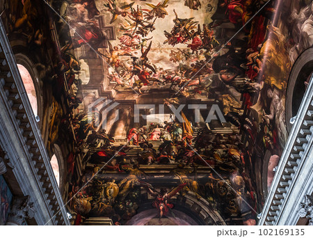 Frescoes in chiesa San Pantalon, Venice, italy 102169135