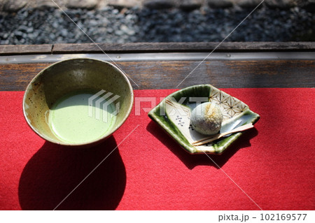 茶屋 和菓子 抹茶 茶屋 和菓子 抹茶 102169577