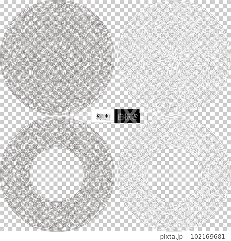 花の装飾文様 102169681