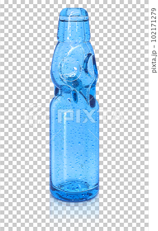 Ramune bottle illustration real 102171279