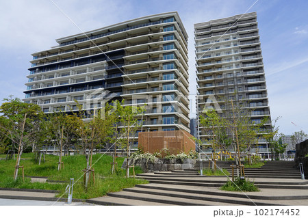 晴海五丁目で再開発が進む選手村跡地の整備（東京都中央区） 102174452