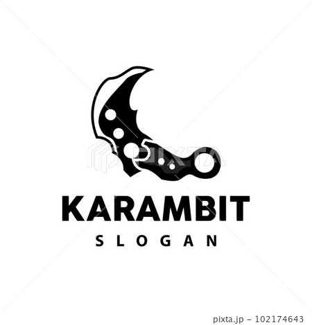 Kerambit Logo, Indonesia Fighting Weapon Vector, Ninja Fighting Tool Simple Design, Template Illustration Symbol Icon Kerambit Logo, Indonesia Fighting Weapon Vector, Ninja Fighting Tool Simple Design, Template Illustration Symbol Icon 102174643