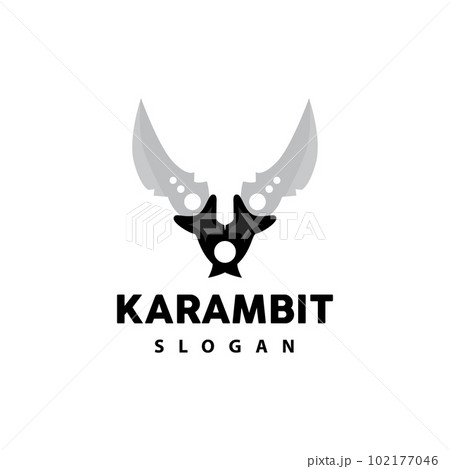 Kerambit Logo, Indonesia Fighting Weapon Vector, Ninja Fighting Tool Simple Design, Template Illustration Symbol Icon Kerambit Logo, Indonesia Fighting Weapon Vector, Ninja Fighting Tool Simple Design, Template Illustration Symbol Icon 102177046
