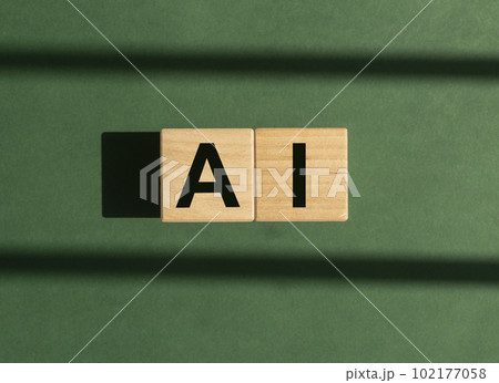 AI artificial intelligence and eco awareness concept AI artificial intelligence and eco awareness concept 102177058