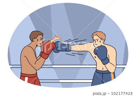 Boxers fight compete at squared ring Boxers fight compete at squared ring 102177428