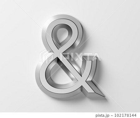 Symbols smade of metal 102178144