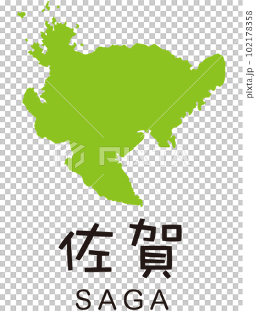佐賀県　観光　地図　アイコン 102178358