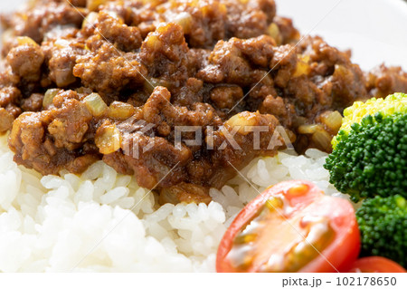 キーマカレーのアップ。 102178650