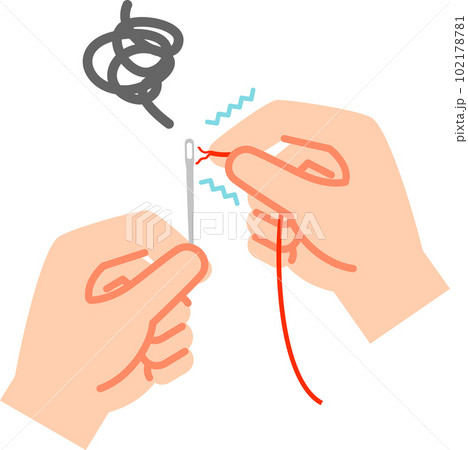 針孔に通らない糸 102178781