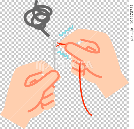 針孔に通らない糸 102178781