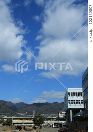 芦屋市役所・阪神電鉄芦屋駅周辺の風景(兵庫県芦屋市) 102180807