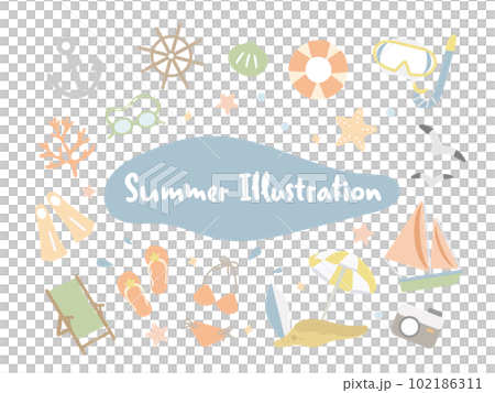 海洋/夏季/海洋插圖集 海洋/夏季/海洋插圖集 102186311