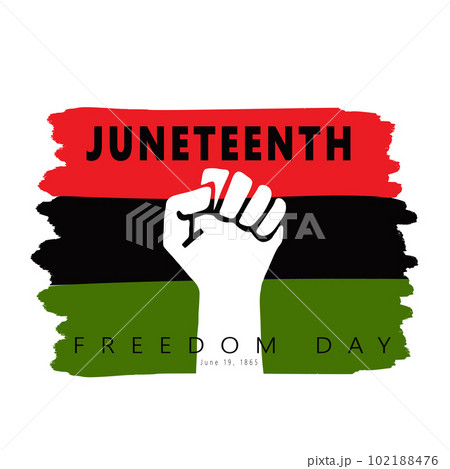 black independence day flag