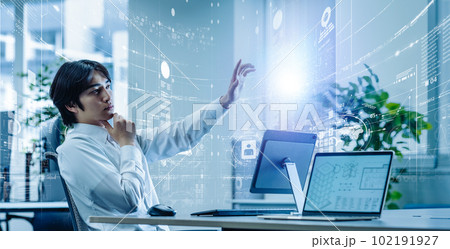 ハイテク企業のテクノロジー 102191927