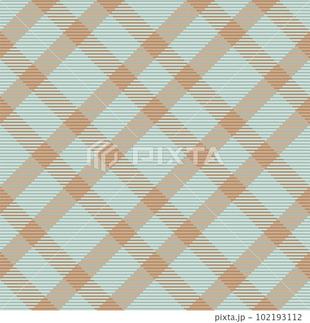 Check plaid seamless fabric texture. Diagonal print. 102193112
