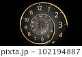 Infinity time. Digital generated. Concept of time, Retro style. Vintage clockwork background. 102194887