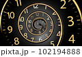 Infinity time. Digital generated. Concept of time, Retro style. Vintage clockwork background. 102194888